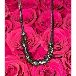 Estate Barrel Necklace with 17 Slides